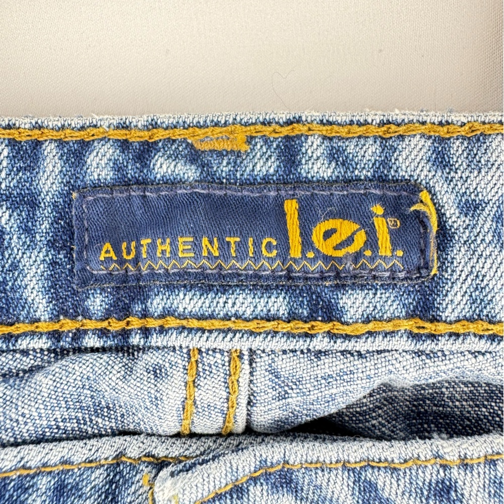 NWT Vintage 90’s LEI Women's Bootcut 100% Cotton Denim Jeans - Picture 5 of 10